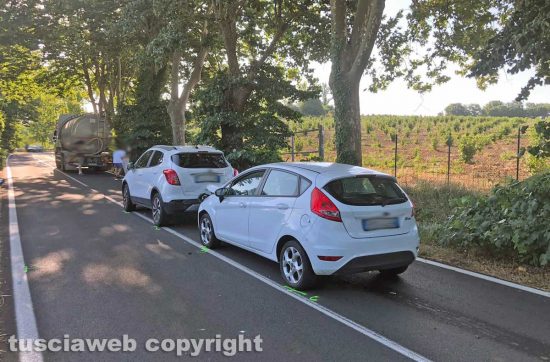 San Lorenzo Nuovo - L'incidente stradale sulla Maremmana