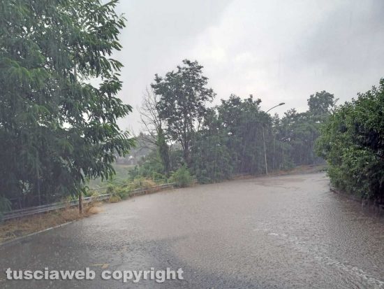 Montefiascone - Maltempo - Allagamento in via Alcide De Gasperi