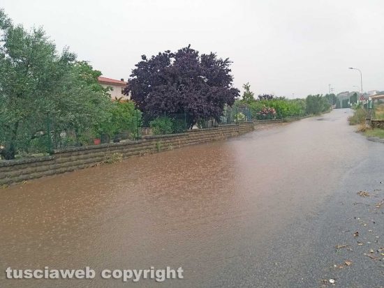 Montefiascone - Maltempo - Allagamento in via Fiordini