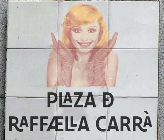 Madrid intitola una piazza a Raffaella Carrà