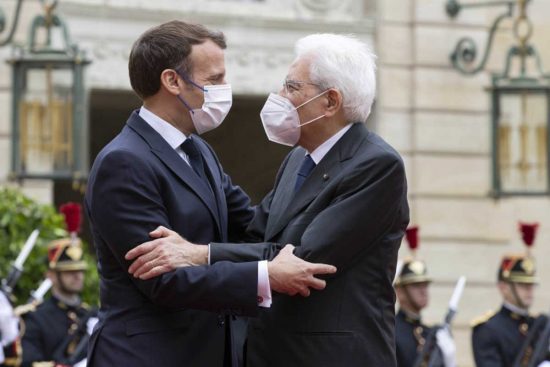 Sergio Mattarella ed Emmanuel Macron