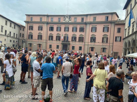 Viterbo - Manifestazione contro il "Green pass"