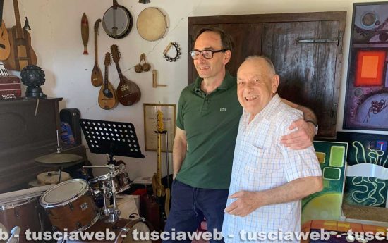 Marcello Silvestri con il critico Gianluca Marziani