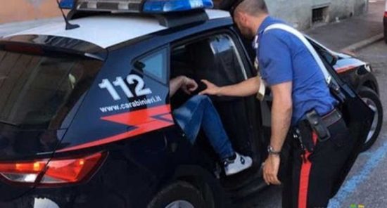 Un arresto dei carabinieri