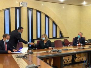 Il prefetto Lega e il rettore Ubertini