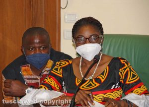 La vice ambasciatrice del Camerun Margaret Ayike