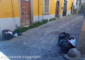 VIterbo - Abbandono di rifiuti in via dell'Arcaccio