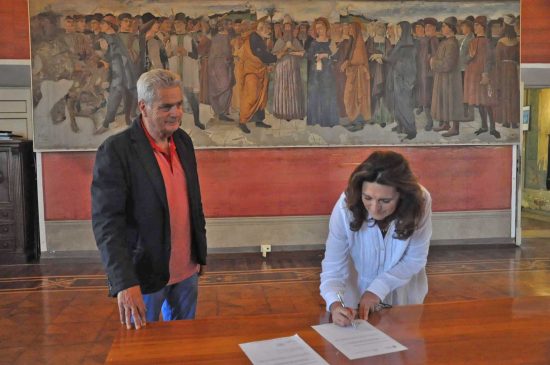 Viterbo - La tela "lo sposalizio della Vergine" di Pietro Vanni è tornata a palazzo dei Priori dopo il restauro