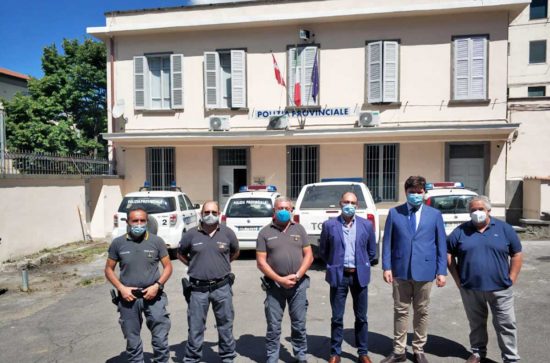 Viterbo - Alessandro Romoli con la polizia provinciale