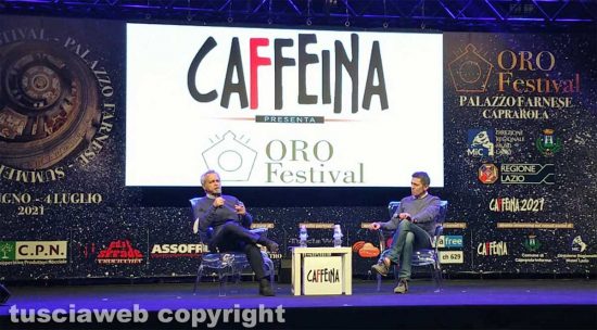 Caprarola - Caffeina Oro Festival - Enrico Mentana e Giorgio Renzetti