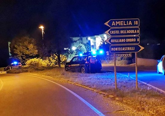 I carabinieri nella zona di Amelia