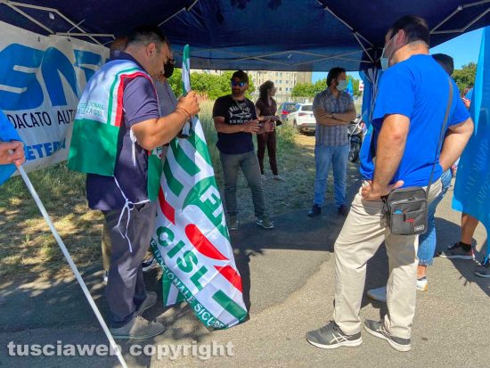 Viterbo - Mammagialla - Manifestazione sindacale