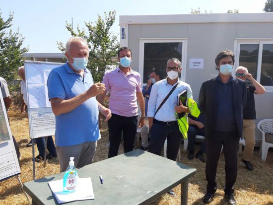 Fiumicino - Il sindaco Montino con i tecnici di Anas