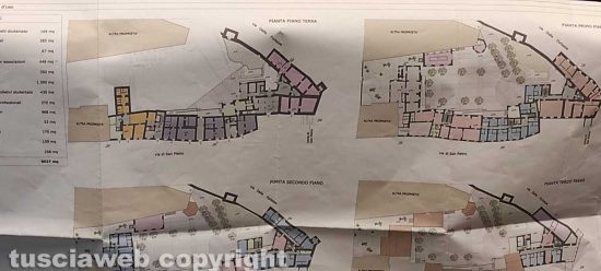 Viterbo - Palazzo Donna Olimpia - Il progetto di recupero