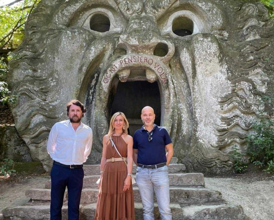 Stella e De Carolis (FdI) al Parco dei mostri di Bomarzo