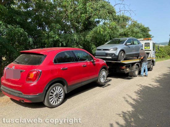 Rapina - Una delle macchine rubate per il colpo