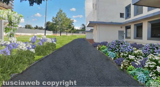 Giardino del tribunale - Facciata posteriore