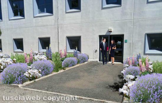 Giardino del tribunale - L'ingresso laterale