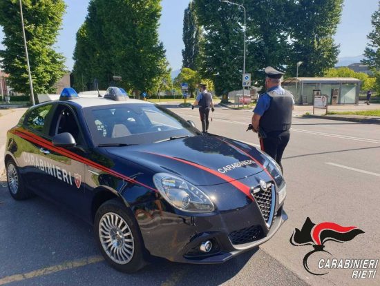 Rieti - Carabinieri in azione