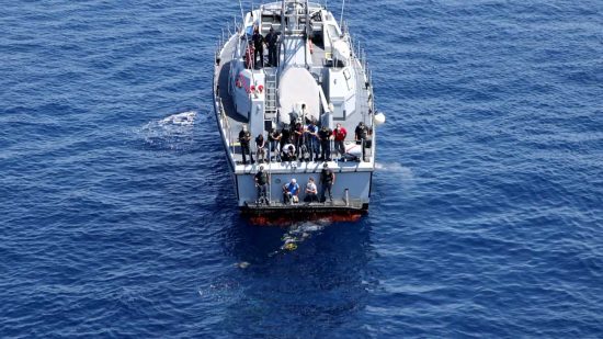 Una unità navale classe Guardacoste del reparto operativo aeronavale di Civitavecchia