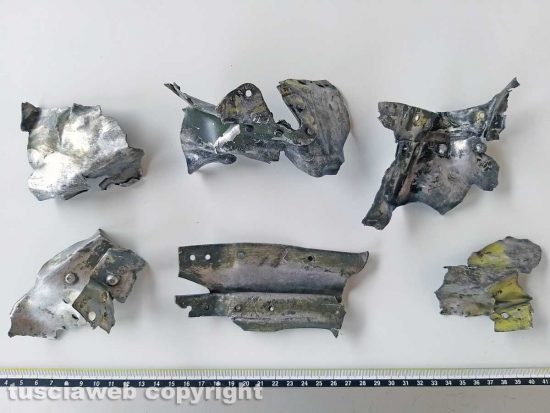 Farnese - Alcune parti rinvenute del P-38