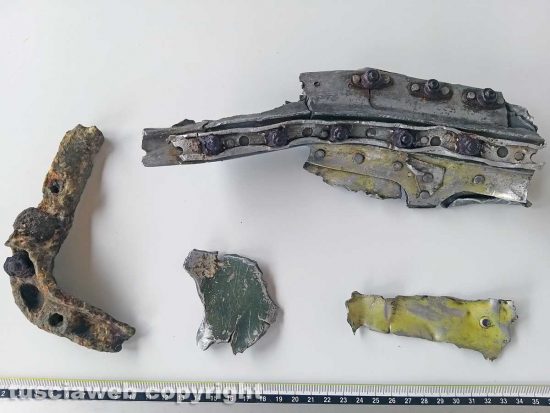 Farnese - Alcune parti rinvenute del P-38