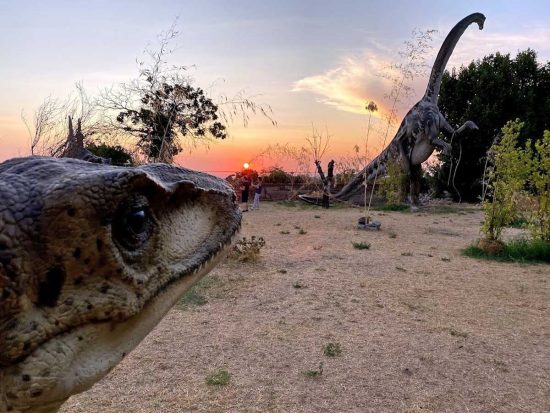 Viterbo - L'esposizione di dinosauri
