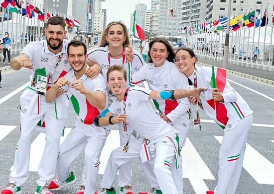 paralimpiadi di Tojyo - Parte della delegazione dell'Italia