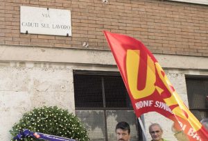Manifestazione Usb per i caduti sul lavoro