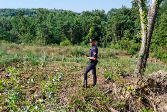 Rieti - Intervento dei carabinieri forestali
