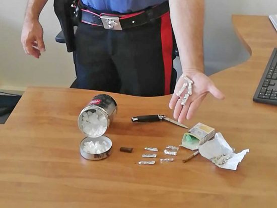 Rieti - La droga sequestrata dai carabinieri