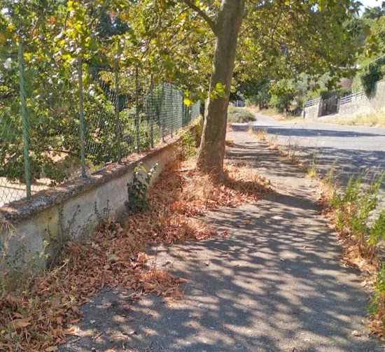 Bagnaia - Via Sant'Anna - Marciapiedi impraticabili