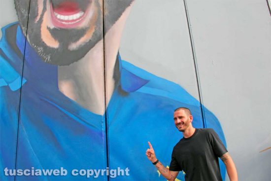 Sport - Calcio - Bonucci firma il "suo" murale