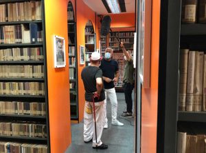 Viterbo - Le telecamere della Rai alla biblioteca consorziale