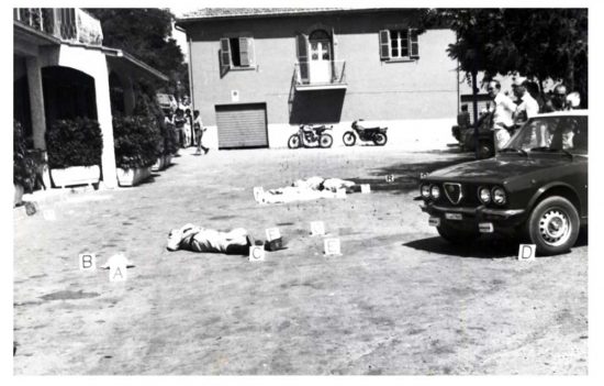Ponte di Cetti - Uccisione di Pietro Cuzzoli e Ippolito Cortellessa - Una foto d'epoca