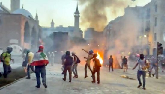 Gli scontri a Beirut