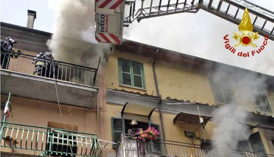 Vignanello - Incendio in appartamento 