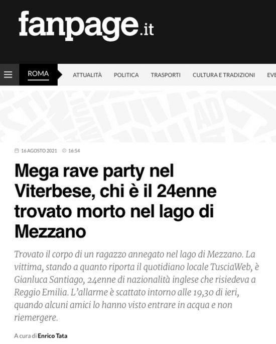 Tusciaweb citato da Fanpage