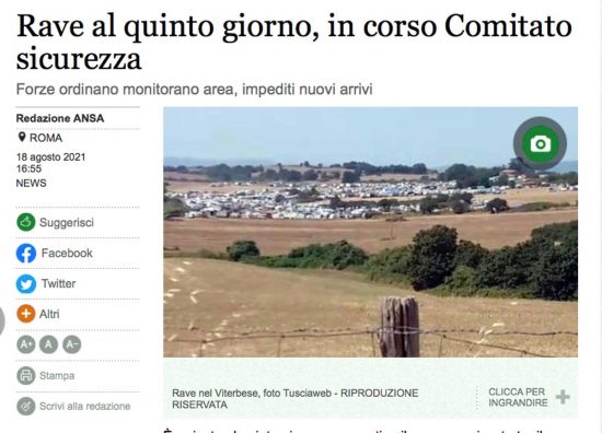 Le immagini di Tusciaweb sull'Ansa