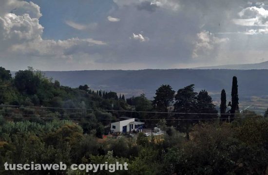 Maltempo sulla valle del Tevere