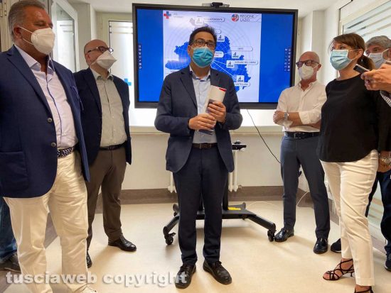 Montefiascone - L'assessore regionale alla Sanità D'Amato visita il polo riabilitativo