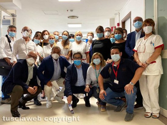 Montefiascone - L'assessore regionale Alessio D'Amato in visita al presidio ospedaliero