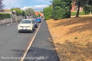 Viterbo - Le strade dell'Ellera dopo i lavori