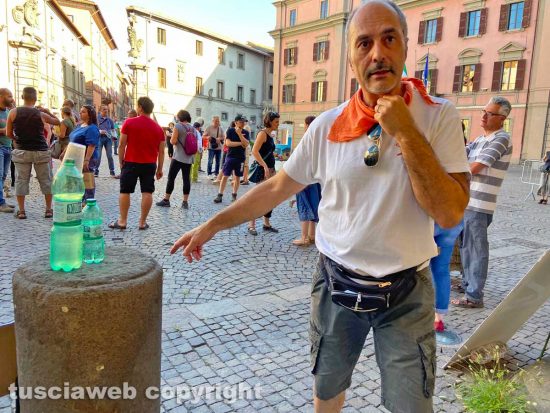 Viterbo - Manifestazione contro il green pass - Angelo Ferrante