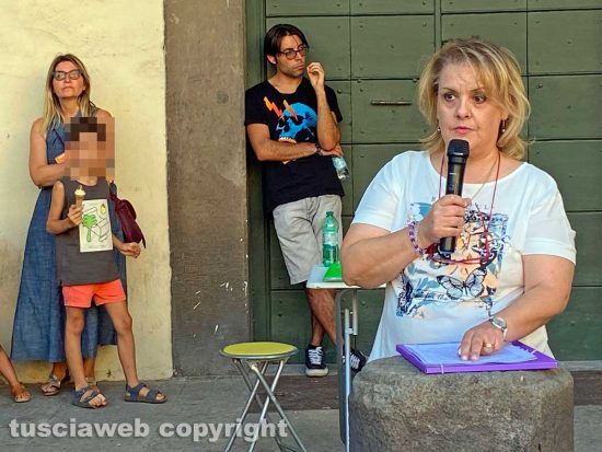 Viterbo - Manifestazione contro il green pass - Alba Oddo