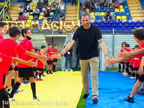 Viterbo - I festeggiamenti per Leonardo Bonucci