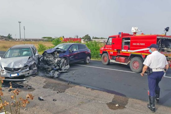 Viterbo - L'incidente sulla Cassia Nord