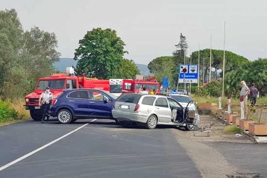Viterbo - L'incidente sulla Cassia Nord