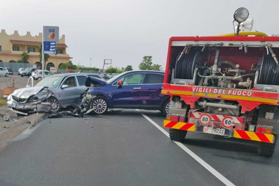 Viterbo - L'incidente sulla Cassia Nord