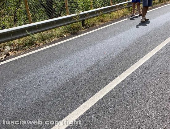 Canepina - L'incidente su strada provinciale 25Canepina - L'incidente su strada provinciale 25